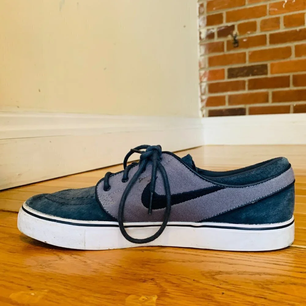 RARE Nike Zoom Stefan Janoski SB Blue Dusk Obsidian Suede Size 9 333824-403